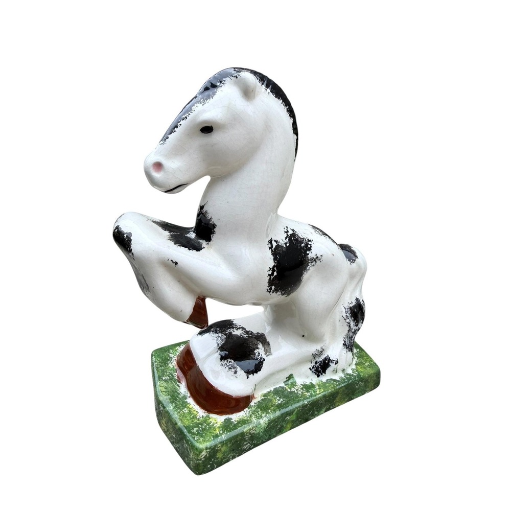Vintage ceramic hand painted horse